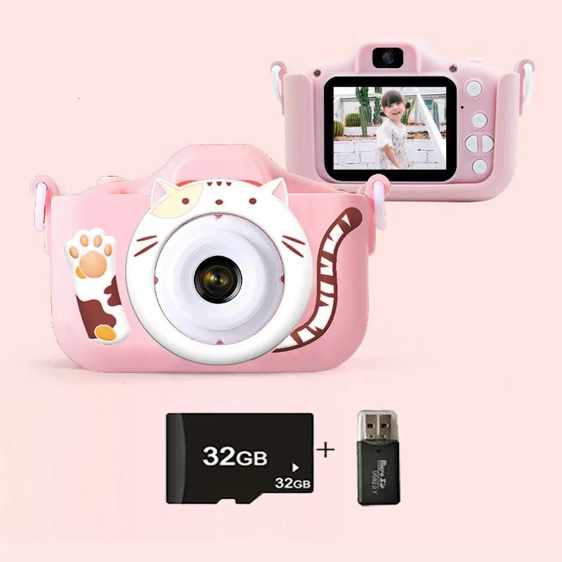Caméras jouets enfants Mini appareil photo numérique Vintage jouets éducatifs enfants 1080P Projection vidéo en plein air pographie cadeau 230918