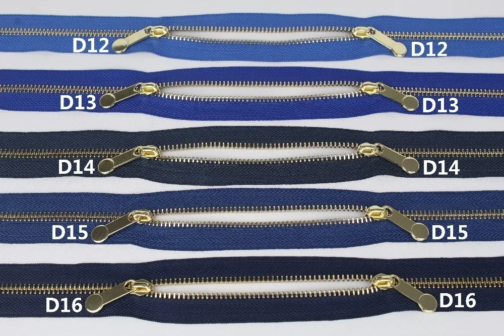 Parti di utensili di alta qualità 5 doppi cursori cerniere in metallo dorato grigio chiaro blu dary navy openend cerniera fai da te per borse da cucire giochi panni 230826