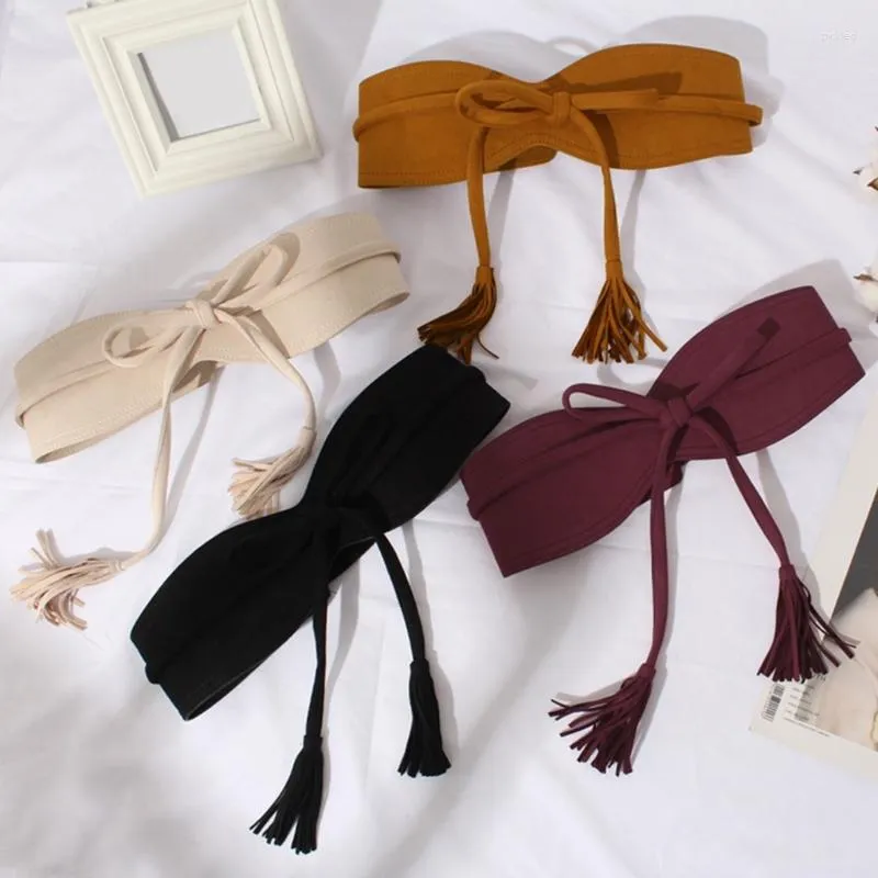 Belts Delicate Self-Tie Waist Belt Women Elastic Rope Wide Corset For Woman Shirt Blouses Coat Decor