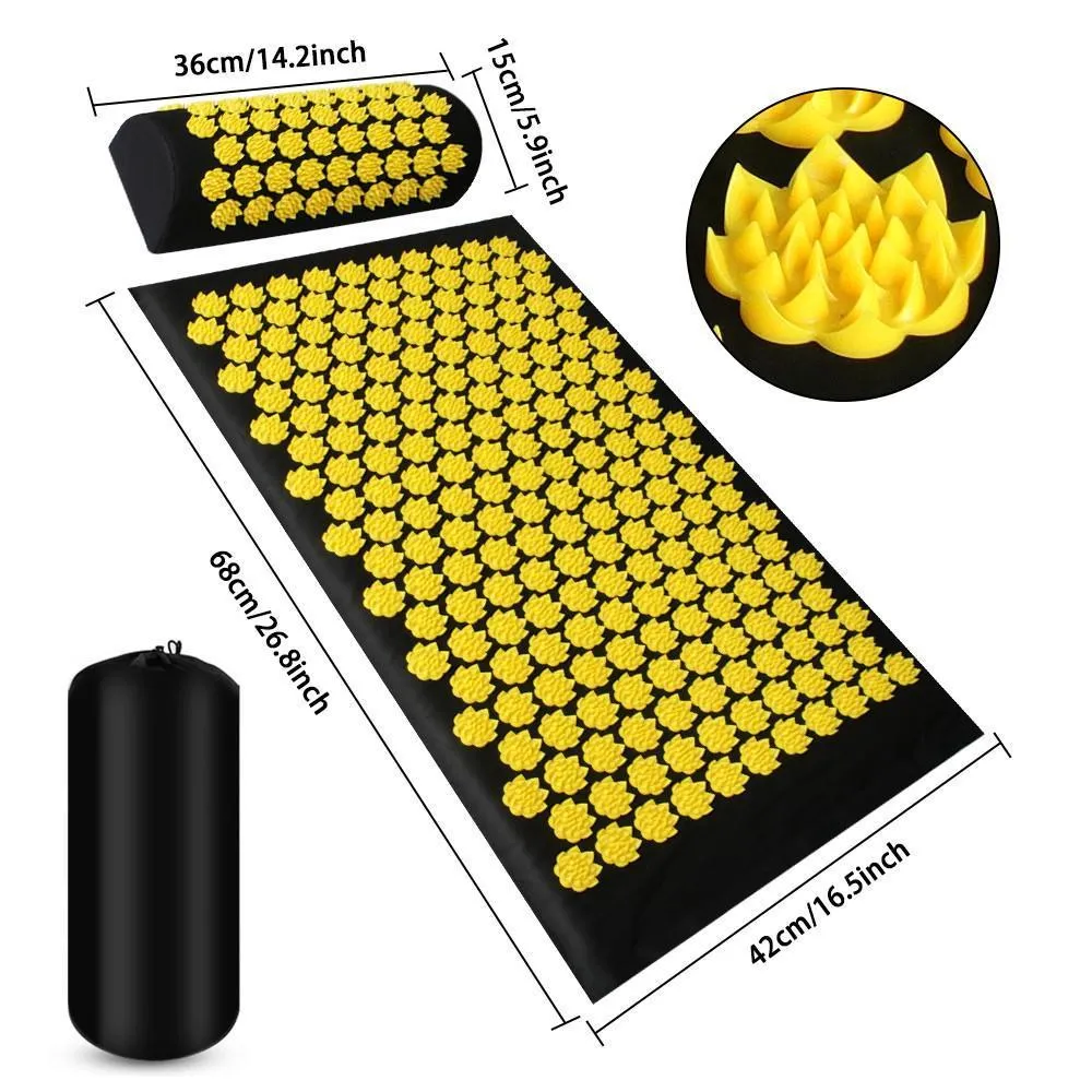 Pranamat Eco Lotus Spike Mat Acupuncture Acupressure Massage Cushion For  Neck, Foot, Back, And Yoga Kuznetsovs Applicator For Acupressure Massaging  230826 From Junlong03, $13.52