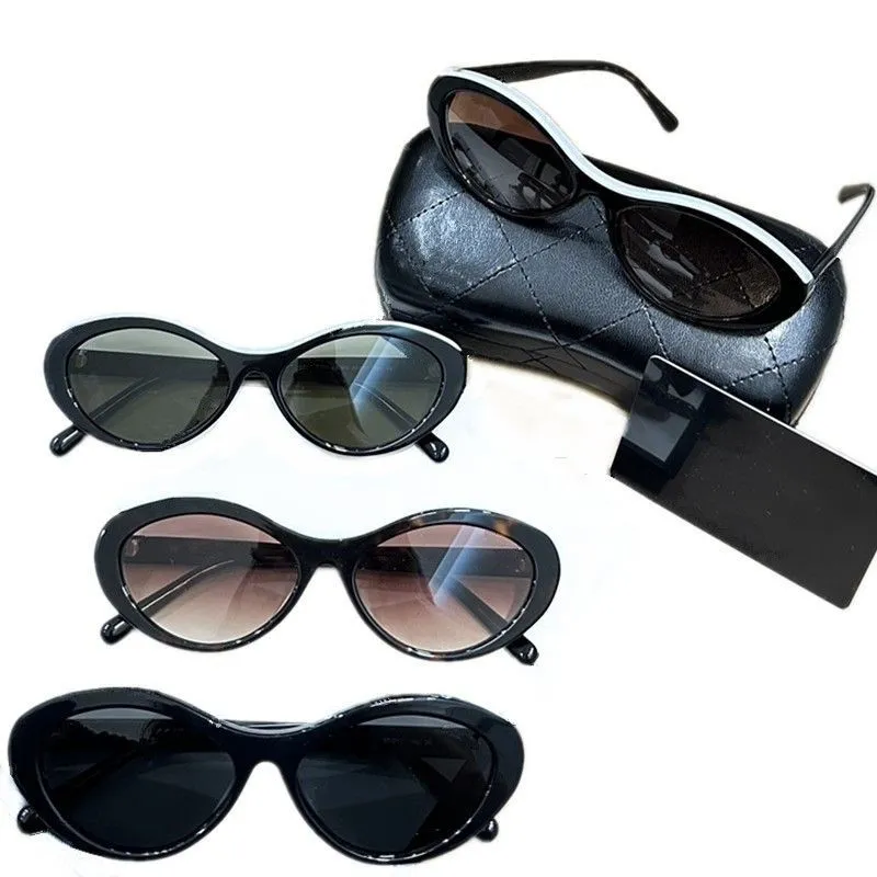 23Lux Mode Dames Model Kleine Ovale Zonnebril UV400 57-17-140 Italië Dubbele Kleur Acetaten HD Gradiënt getinte Bril Goggles Fullset Design Case