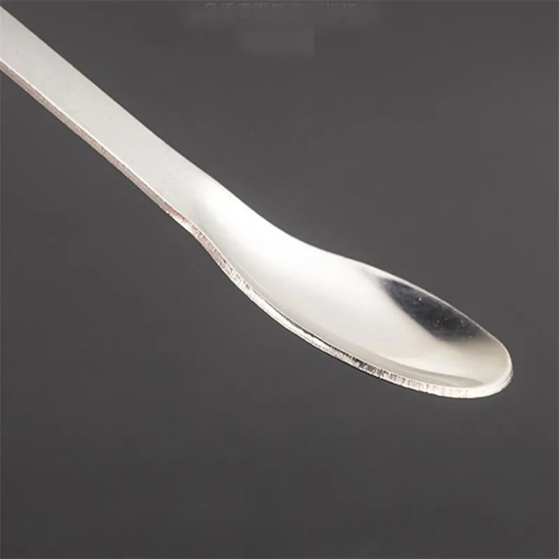 Powder Spoon Stainless Steel Snuff Spoon Dual Sided Teaspoons Medicine Scoop Mini Lab Shovel Wax Tool XBJK2304