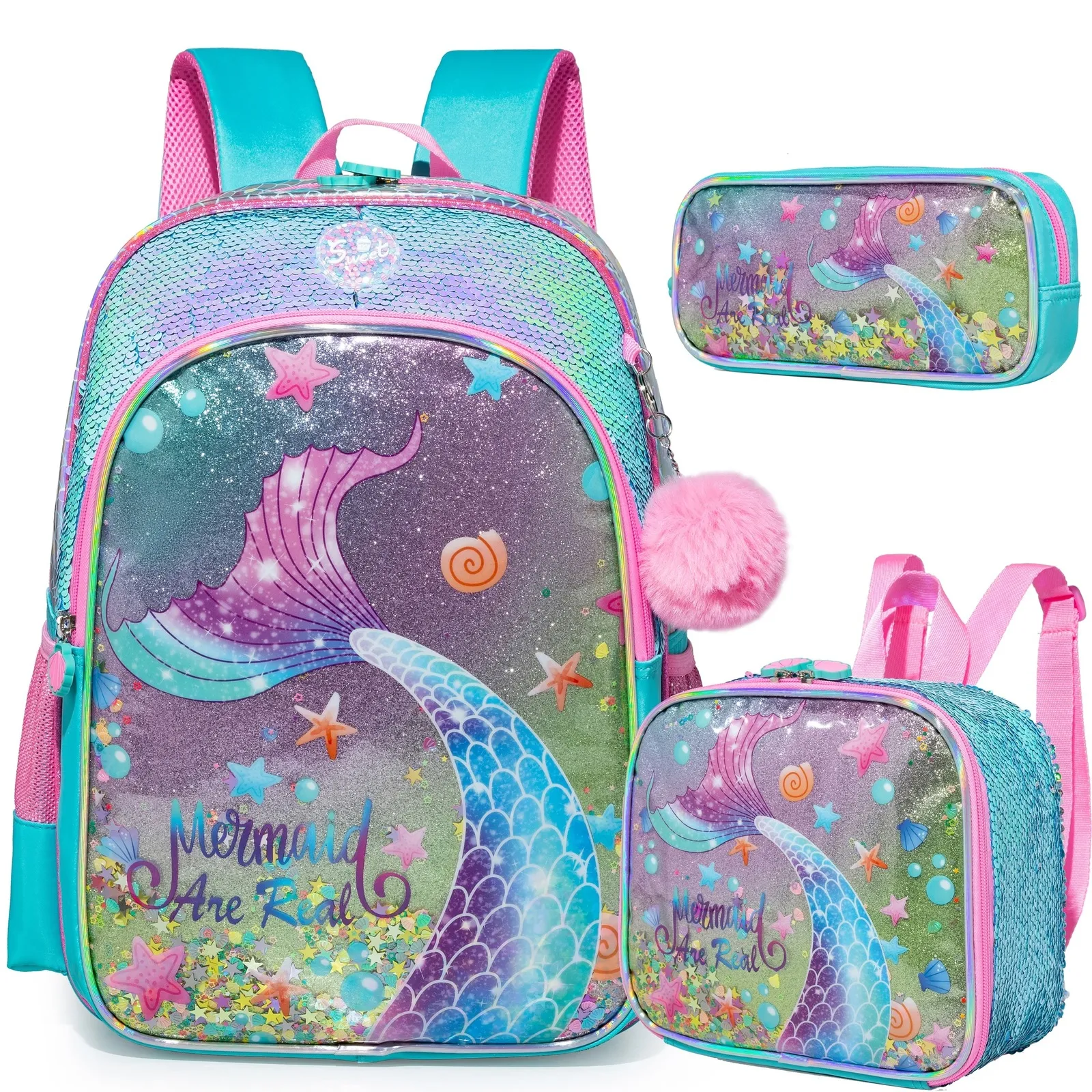 Rucksäcke Meetbelify Rucksack für Mädchen, Kinder, Schule, Büchertasche, Grundschüler, große Reisetasche mit Lunchbox 230826