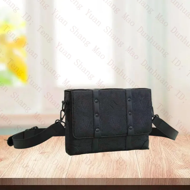 Designerka torba na posłańca skórzana teczka listoła Moda wytłaczona torba na jedno ramię najwyższej jakości torebka torba Temperament Square Crossbody Bag M45727
