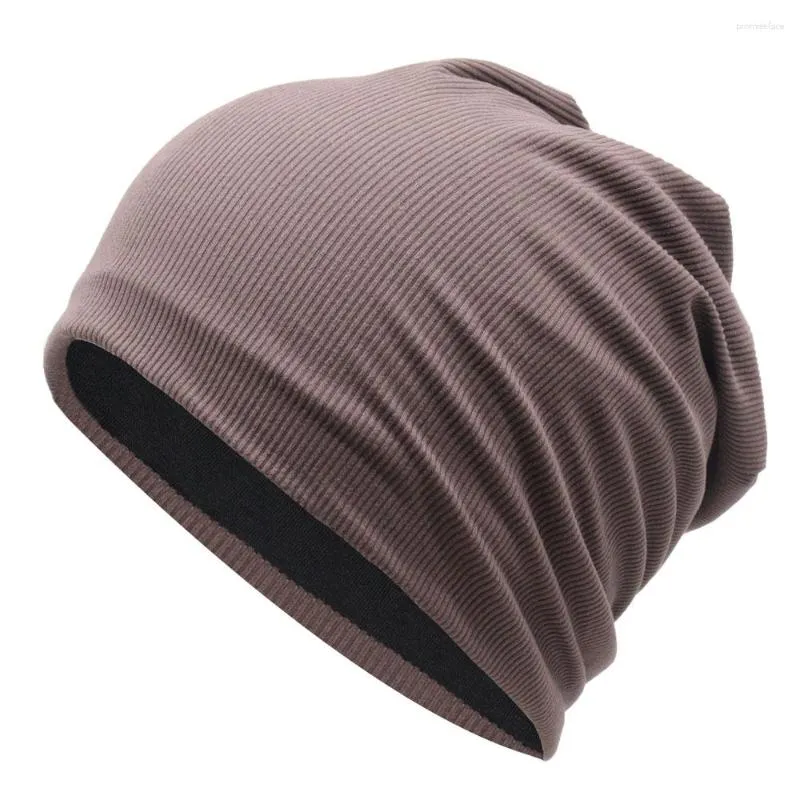 Berets Damen Gerippte Beanie Frühling Sommer Lässig Weiche Baumwolle Solide Slouchy Beanies Für Männer Unisex Hip Hop Skullies Damen Hut