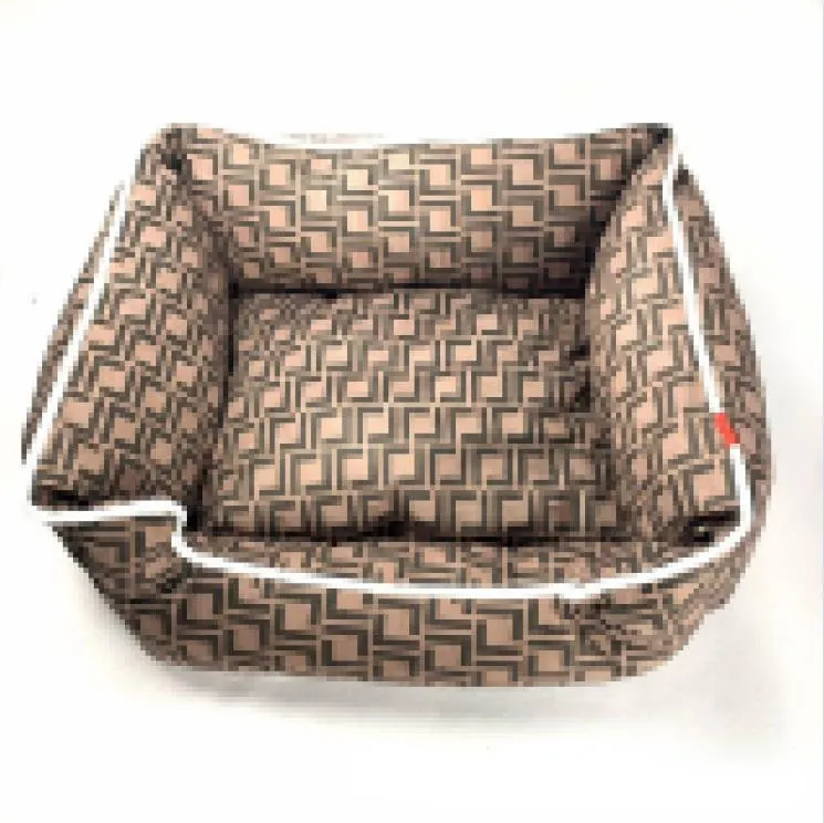 High-end Big and Small Dogs Type Dog Kennel Removable and Washable Warm Fashion Brand Pet Bed