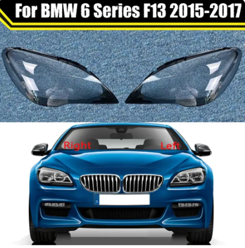 Auto Koplamp Cover Koplamp Lampenkap Lampcover Auto Head Lamp Licht Glas Lens Shell Voor BMW 6 Serie F13 2015-2017