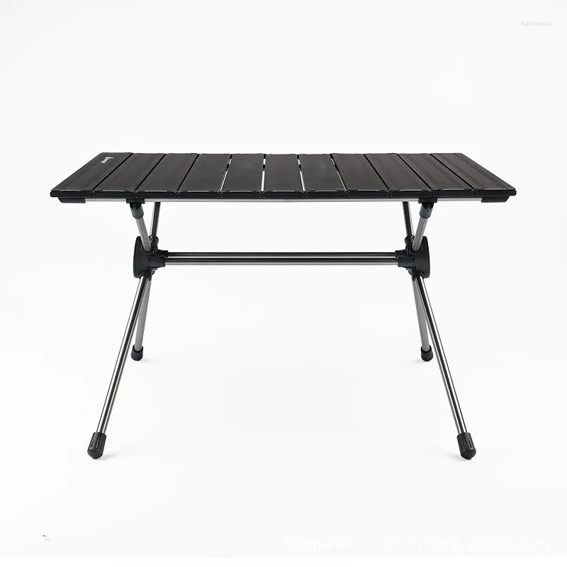 Lägermöbler Portable Garden Camping Table Aluminium Alloy Foldning utomhus lätt självkörande picknickmiddagsgrill rekreation