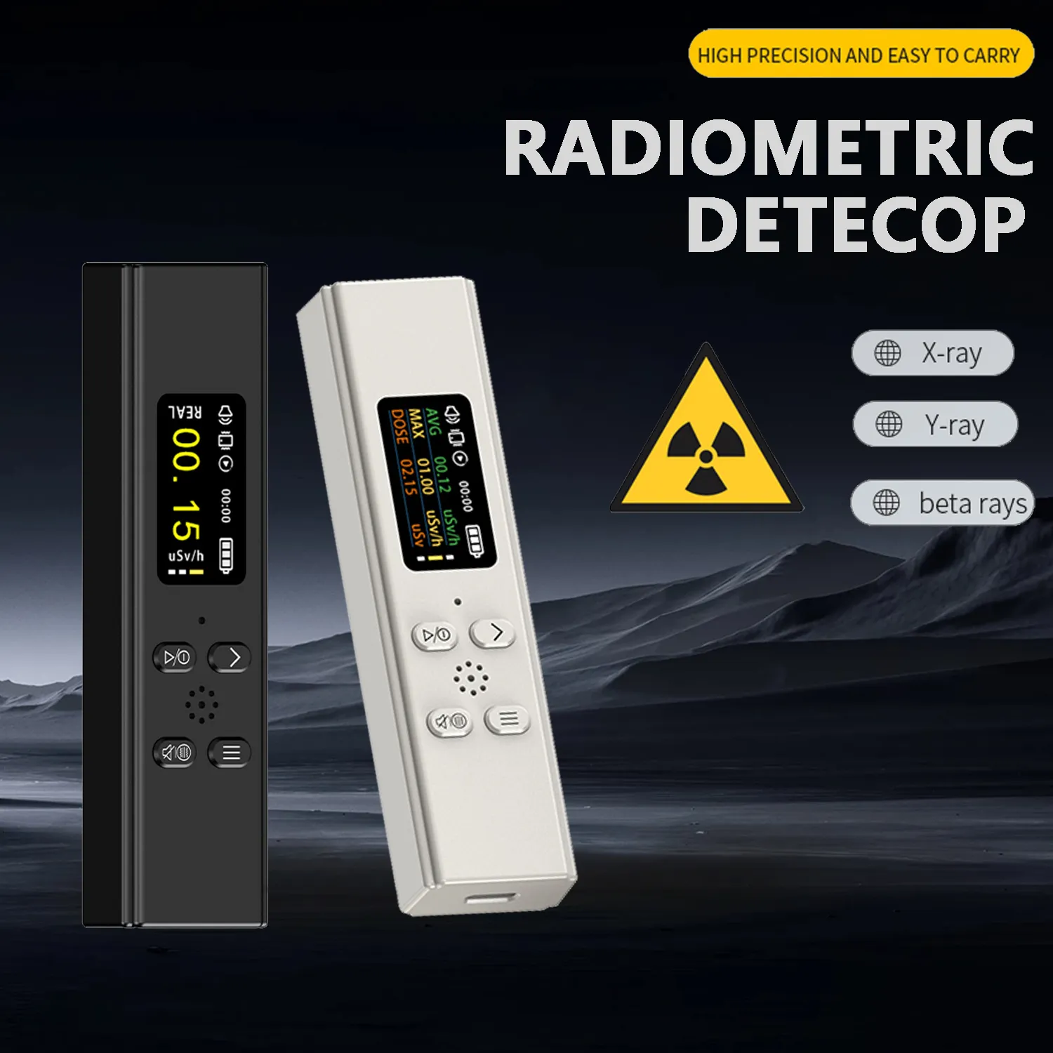 Radiation Testers Professional Nuclear Radiation Detector High Precision Geiger Counter Gamma X-Ray Radiation Monitor Mini Radioactive Tester 230827