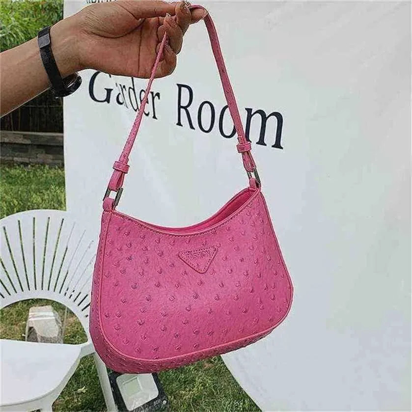 26% OFF Bag 2024 New Launch Designer Handbag Style female ostrich pattern online celebrity armpit dumpling