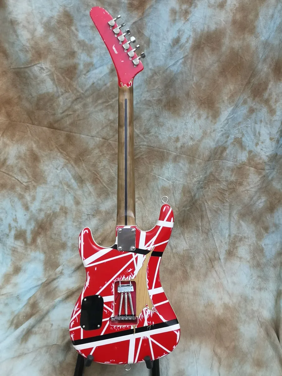 Eddie Van Halen Tribute Electric Guitar, 5150 Striped Relic, Vintage