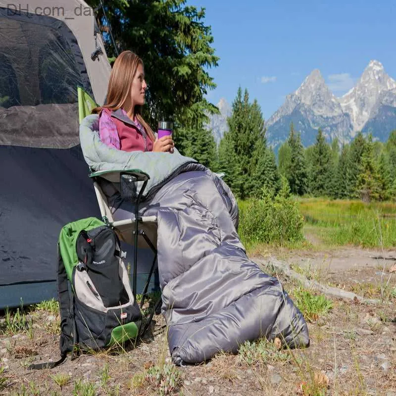 Cold Weather Rectangular Sleeping Bag 33 Camping Quilt Inflatable