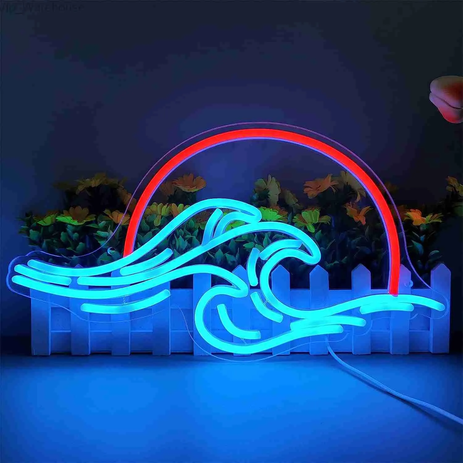 Znak Sunset Neon do wystroju ściennego Glow Neon Znak Regulowany jasność LED Znaki LED Nocna światła sypialnia Weddna salon wystrój HKD230825