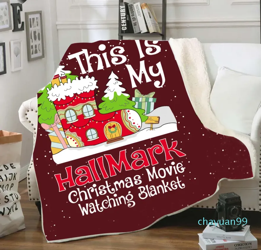 Merry Christmas Blankets Fleece Throws Plush Soft Rectangle Bedspreads Kids Bedding Sheet Cover Winter Warm Mantle Cloaks 8 Styles From Chayuan99 113.36 DHgate.Com Better Than Pottery Barn Crate Barre...
