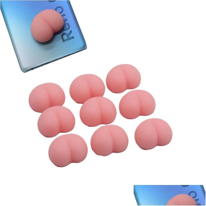 Decompression Toy Super Cute Dumpling Peach Three-Nsional Pinch Music Tpr Soft Rubber Butt Peachs Drop Delivery Toys Gifts Novelty Ga Dh0Pn