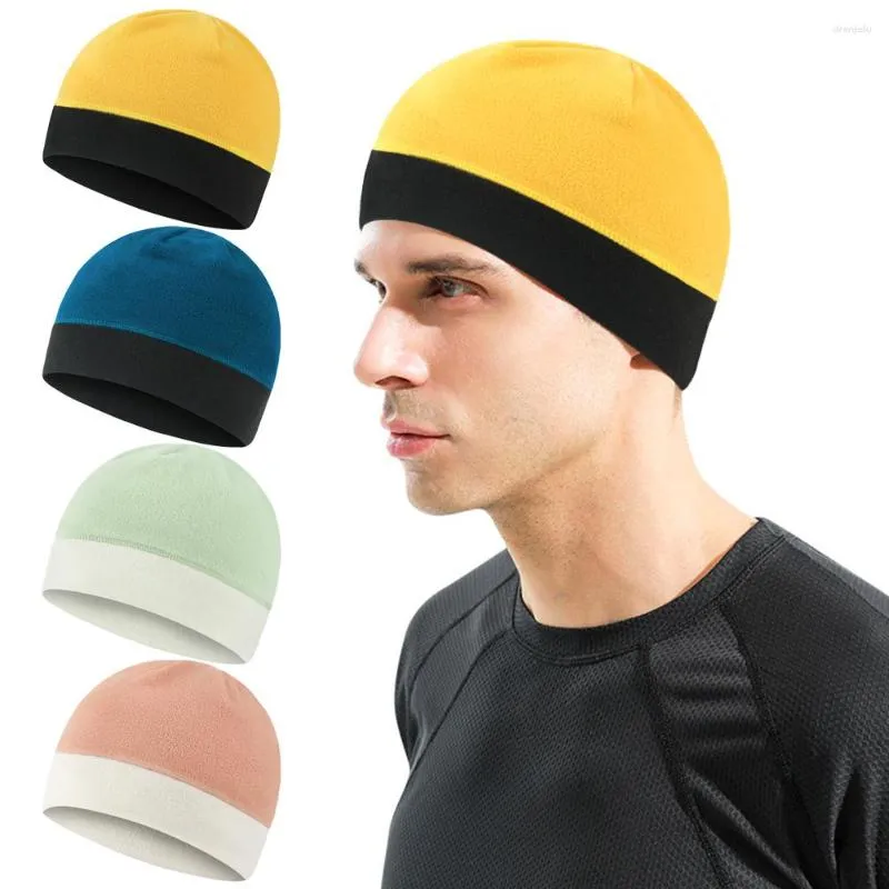 Thermal Skull Cap For Cycling & Sports - Winter Under Helmet Hat, Black, One Size