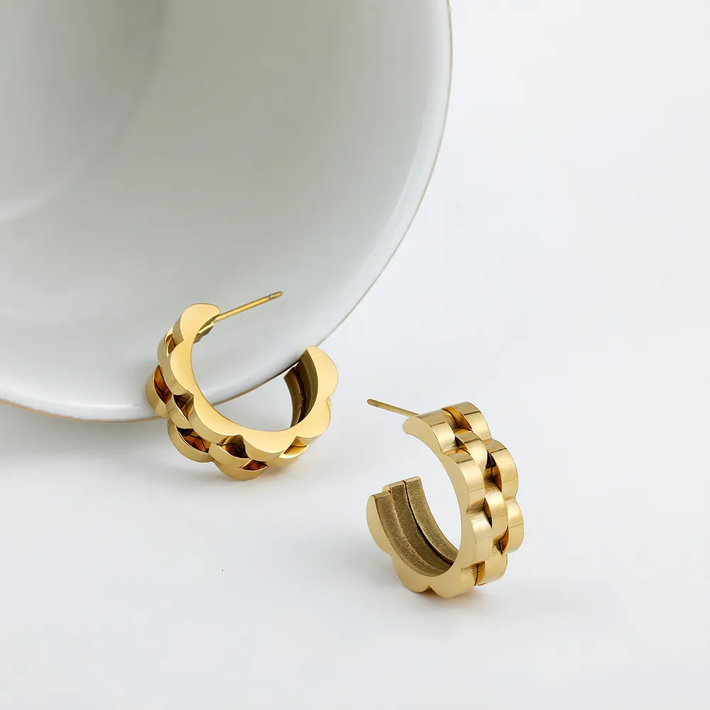 Lucky Brand Silver Earrings Aretes De Aro Gruesos De Oro Para