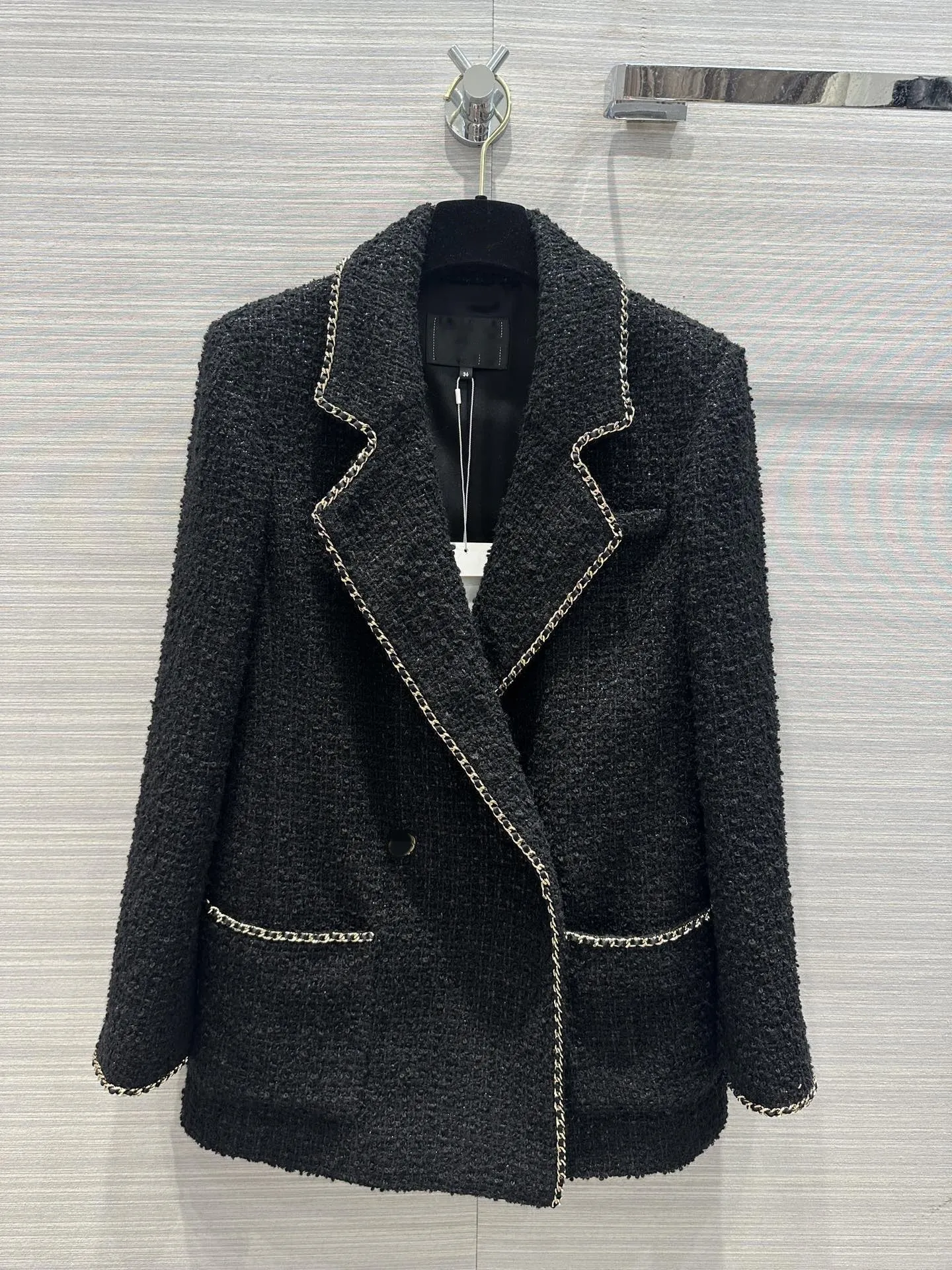 2023 Ny Autumn Winter Runway Jackets Lapel Neck Long Sleeve Märke samma stil Rockar Kvinnors designer Ytterkläder 0828-1