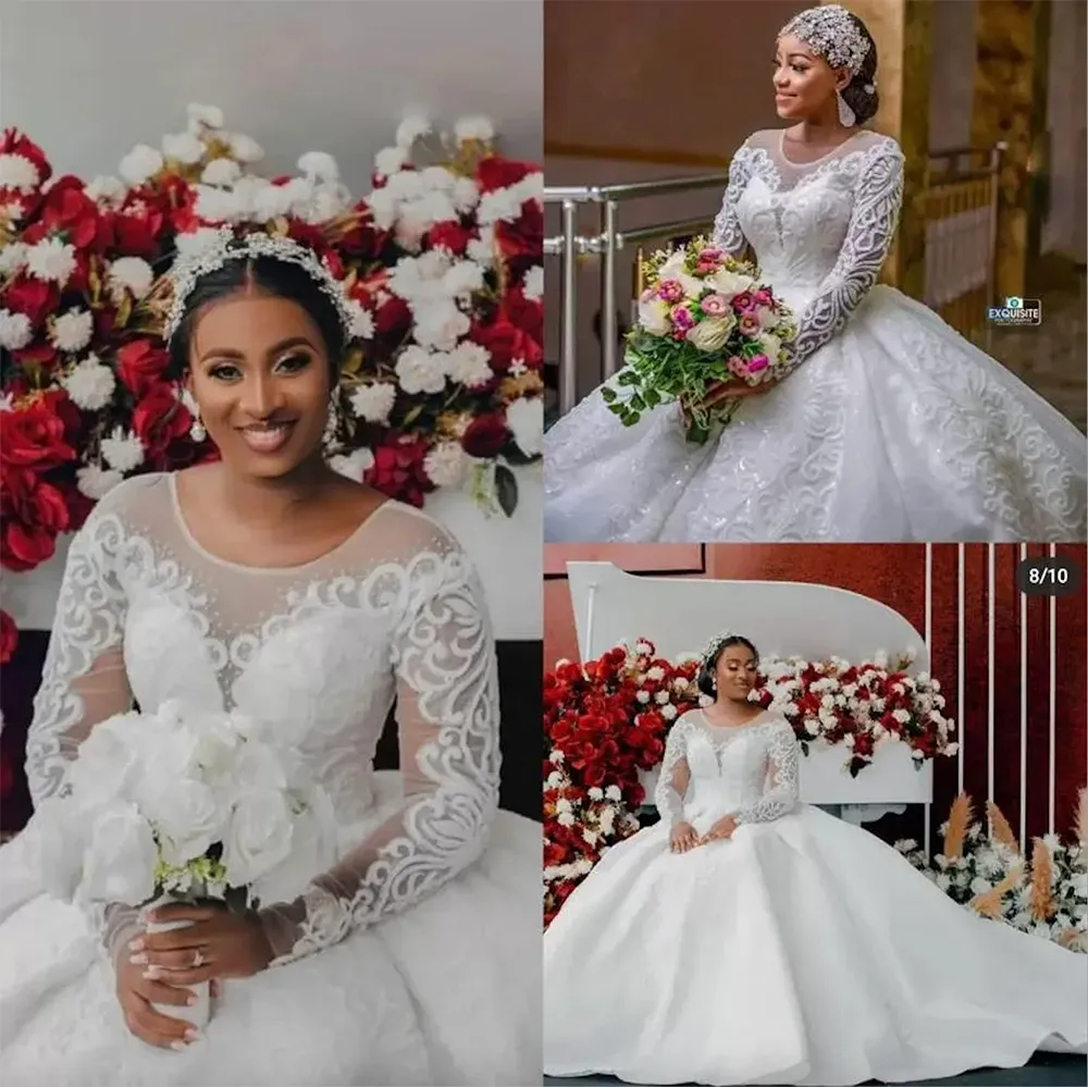 Plus size ball gown cheap wedding dresses with sleeves