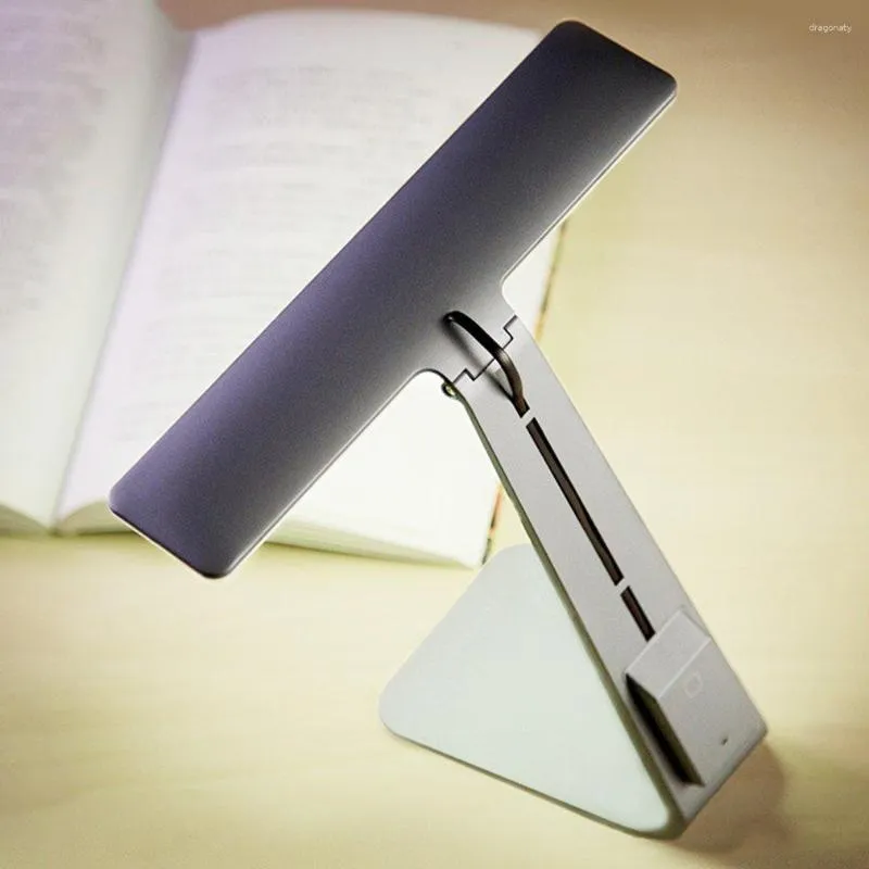 Table Lamps Led Lamp Dimming Smart Usb Reading Book Light Rechargeable Bedroom Office Drop