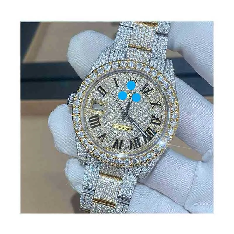 A4M2 2023Digner Watch Custom Luxury Iced Out Fashion Mechanische Uhr Moissanit und Diamant kostenloser VersandLGXFIICIGC0V