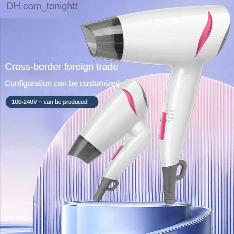 Multi-Function Round Mouth straight Curly Hair Comb Automatic Curling Mini Hair Dryer 3 in 1 Hair Dryers Household Hot Air Comb Q230828