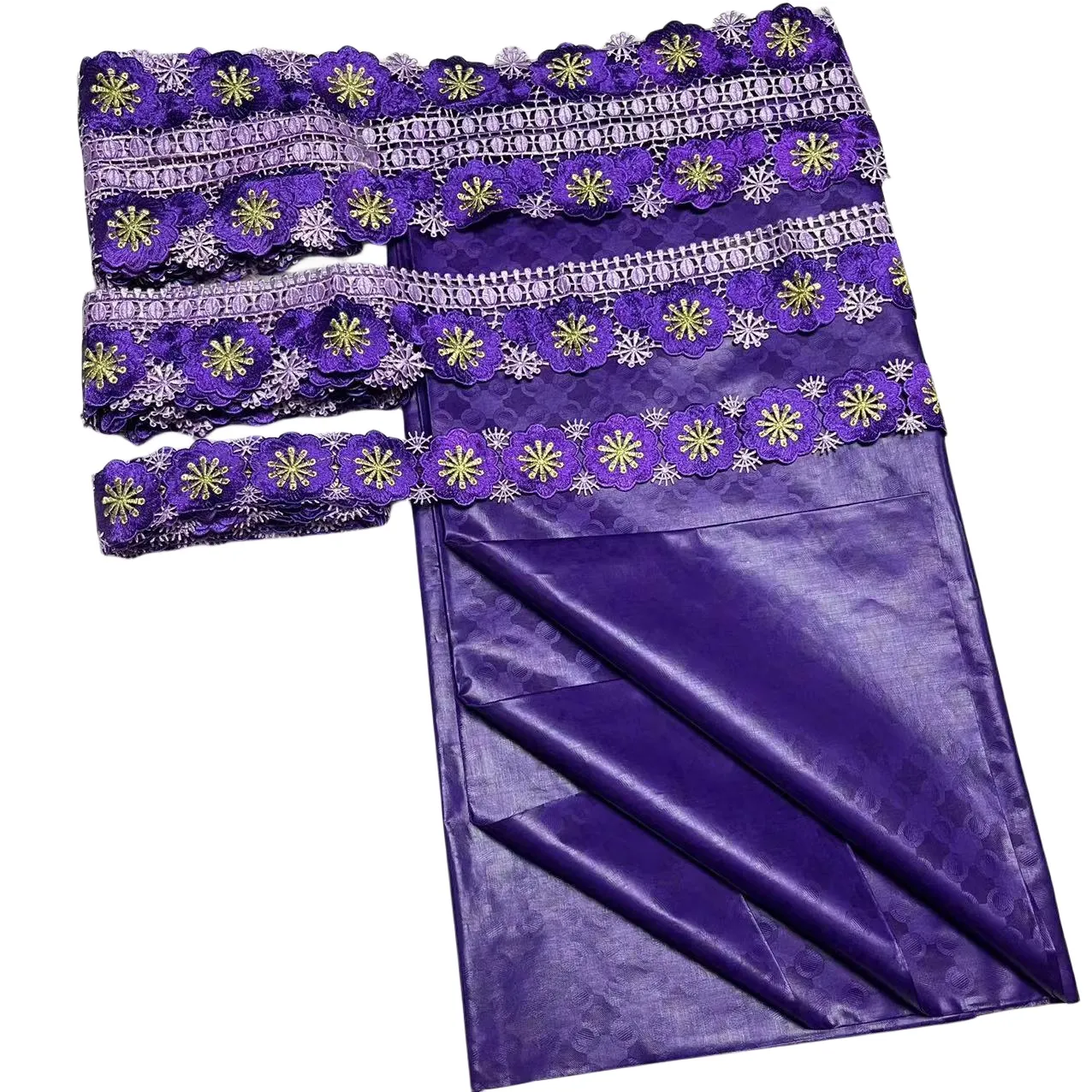 Bazin Riche Tissu en Dentelle avec 15 Yards de Coupe de Dentelle robes de mariée nigériennes pour femmes Textile couture artisanat Dentelle vêtements pour femmes africaines 2023 de haute qualité YQ-0022