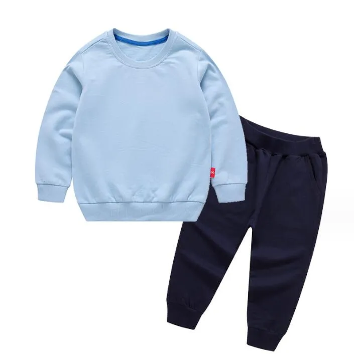 Set di abbigliamento per bambini primaverili e autunnali Designer Abbigliamento per bambini Ragazzo Pantaloni a due pezzi a maniche lunghe Ragazza Felpa Set Lettera Stampa di marca 80-150 cm