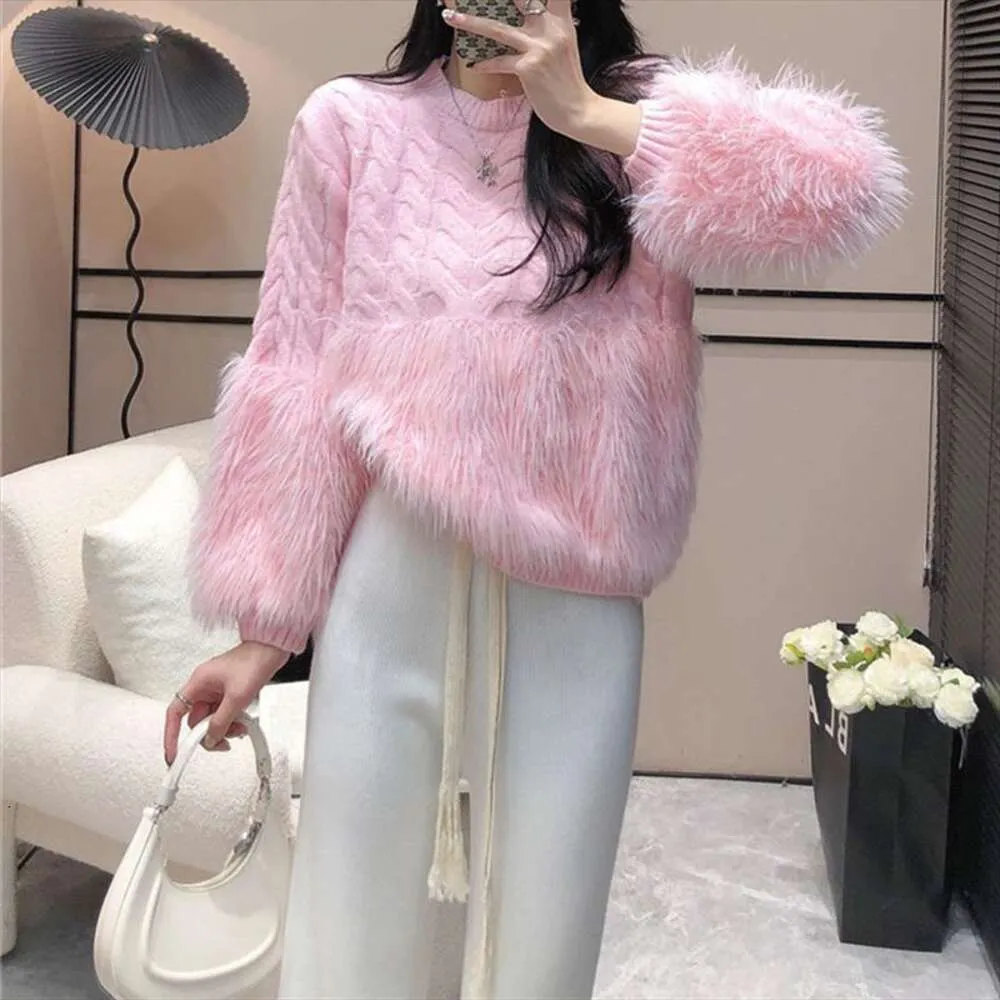Womens fluffy clearance pullover