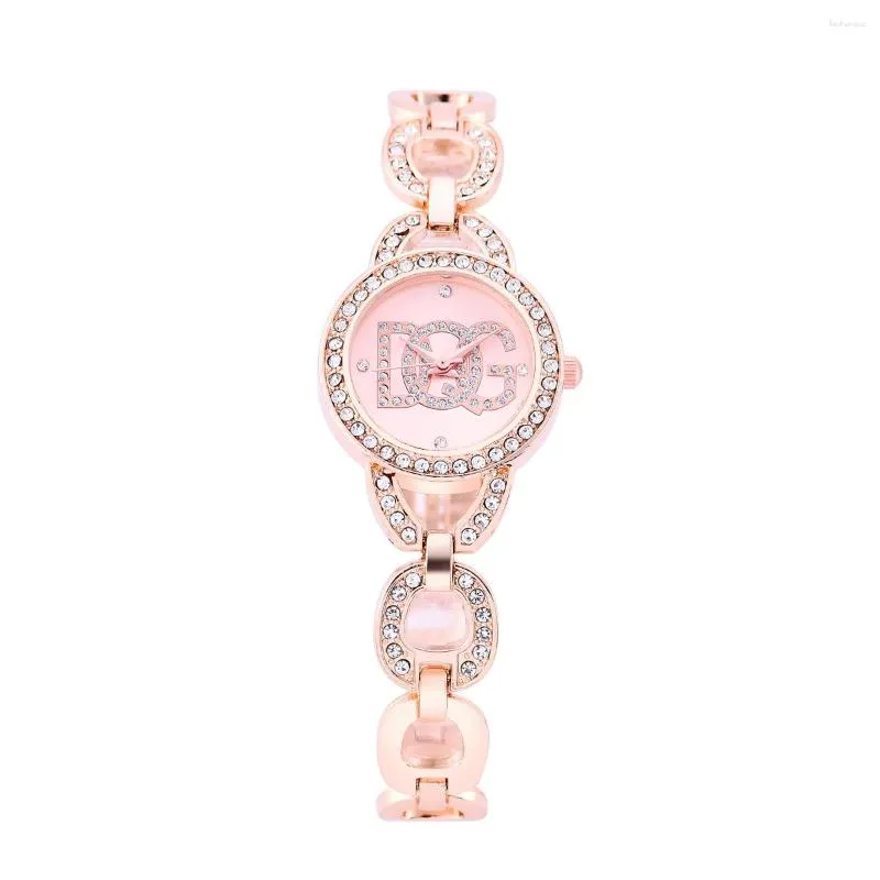 Montres-bracelets Sdotter 2023 USA autorisé DQG Montre Femme Grand Logo Diamant Verre Quartz Mode Dames Cadeau Relojes Para Mujer