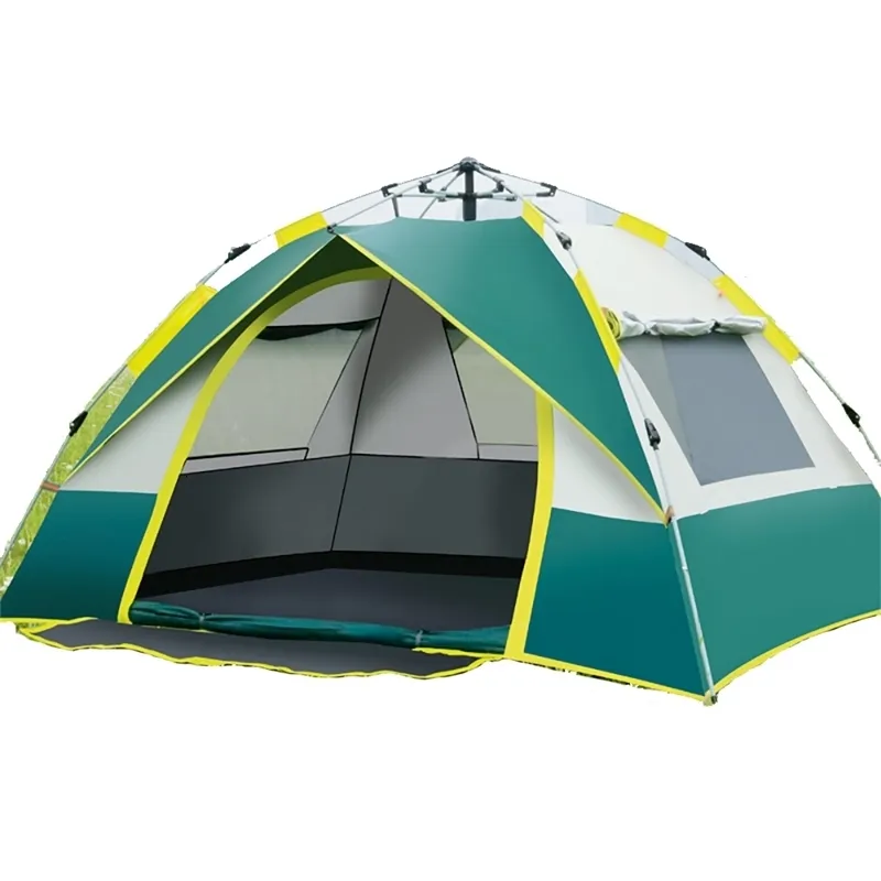 Tendas e abrigos verão totalmente automático grande espaço um três janelas à prova d 'água família viagem camping barraca ao ar livre 230826
