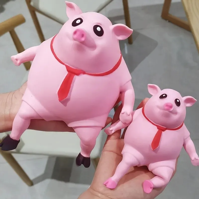 Decompression Toy Cute Squeeze Pink Pigs Antistress Toy Squeeze Animals Lovely Piggy Doll Stress Relief Toy Decompression Birthday Kids Gifts 230827