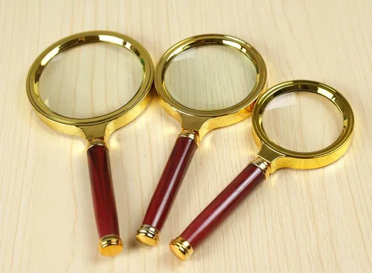 Hot style 80mm Handheld 10X Magnifier Magnifying Glass Loupe Lens For Easy Reading Jewelry Watch Repair Tool glitter2008