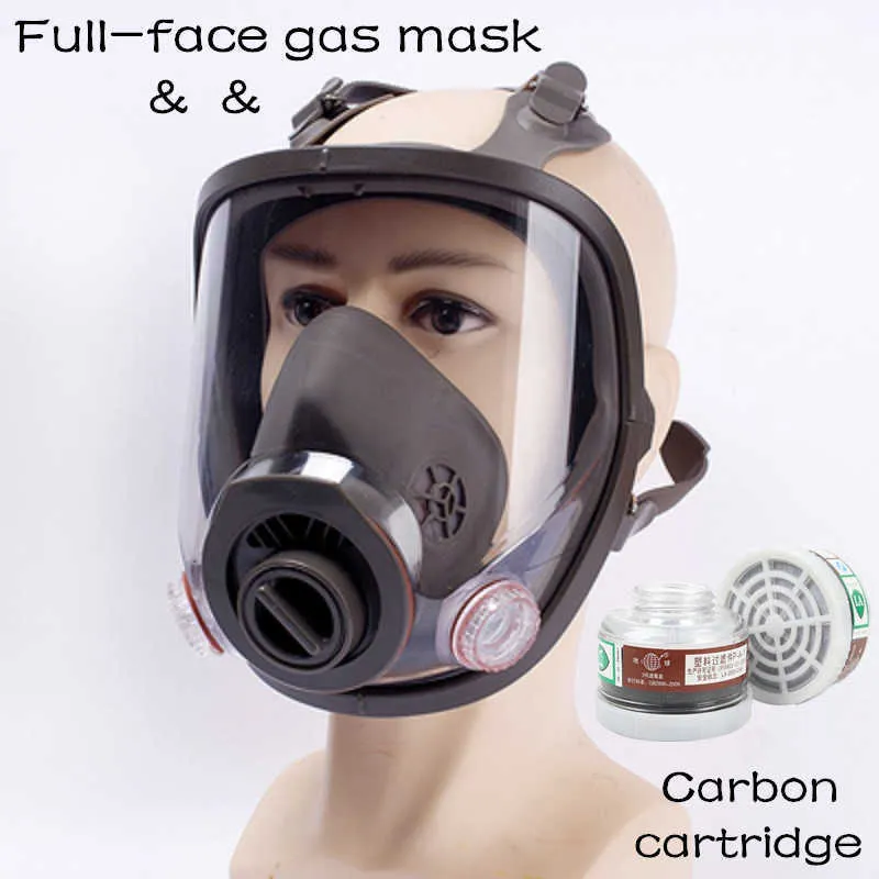 Masque à gaz de travail chimique 6800 Masque facial complet Respirateur