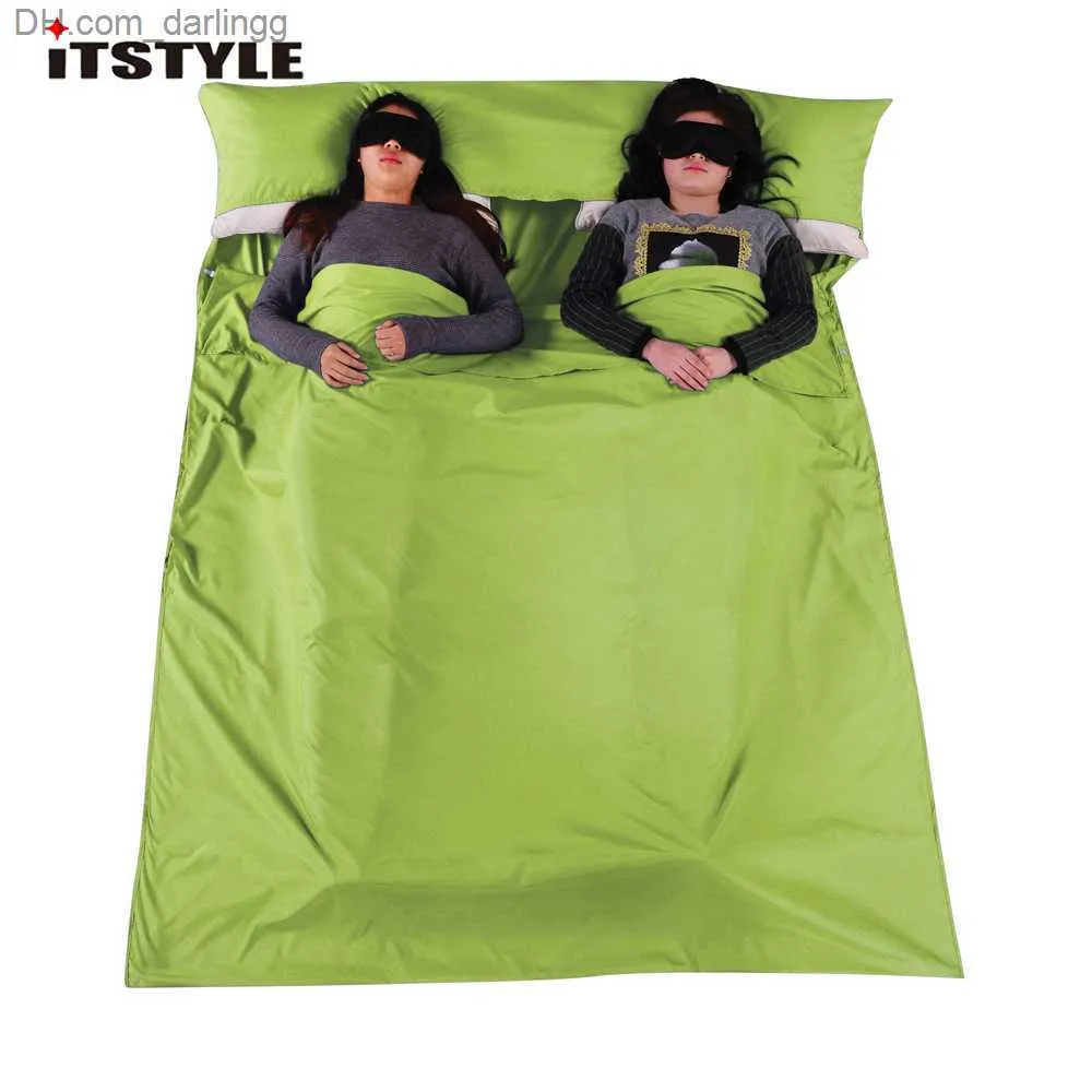 Cotton Separator Sleeping Bag Liner Single Double Envelope Bags Ultra