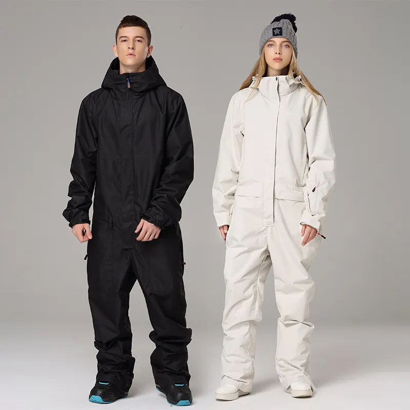 Ternos de esqui terno de esqui macacão jaqueta de snowboard homens ao ar livre caminhadas definir inverno mulheres macacões à prova d 'água snowboard 230828