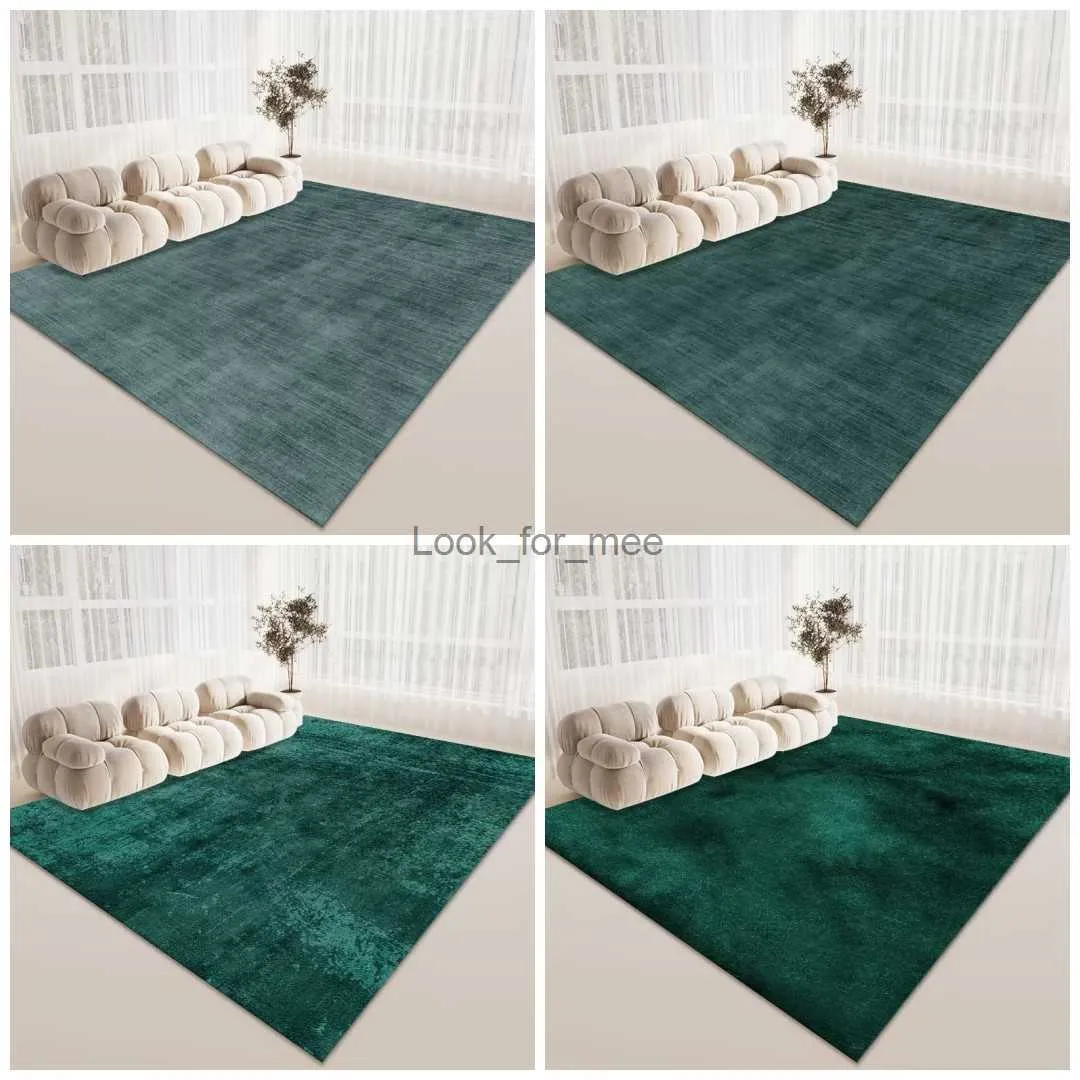 American Style Green Carpet Soft Anti-Slip Design Large Living Room Area Rugs Decoration Bedroom Lounge Floor Mat Fluffy Flannel HKD230828