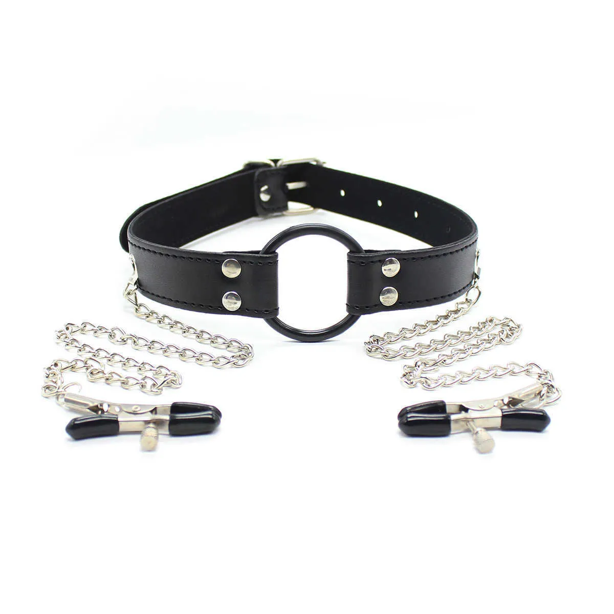 4457 Light Blue Sexy Pu Leather Bondage-restraints Set Sex Straps Harness Pastel Blue Vegan Leather BDSM Bondage 8-Piece Set Beginner  main image 4