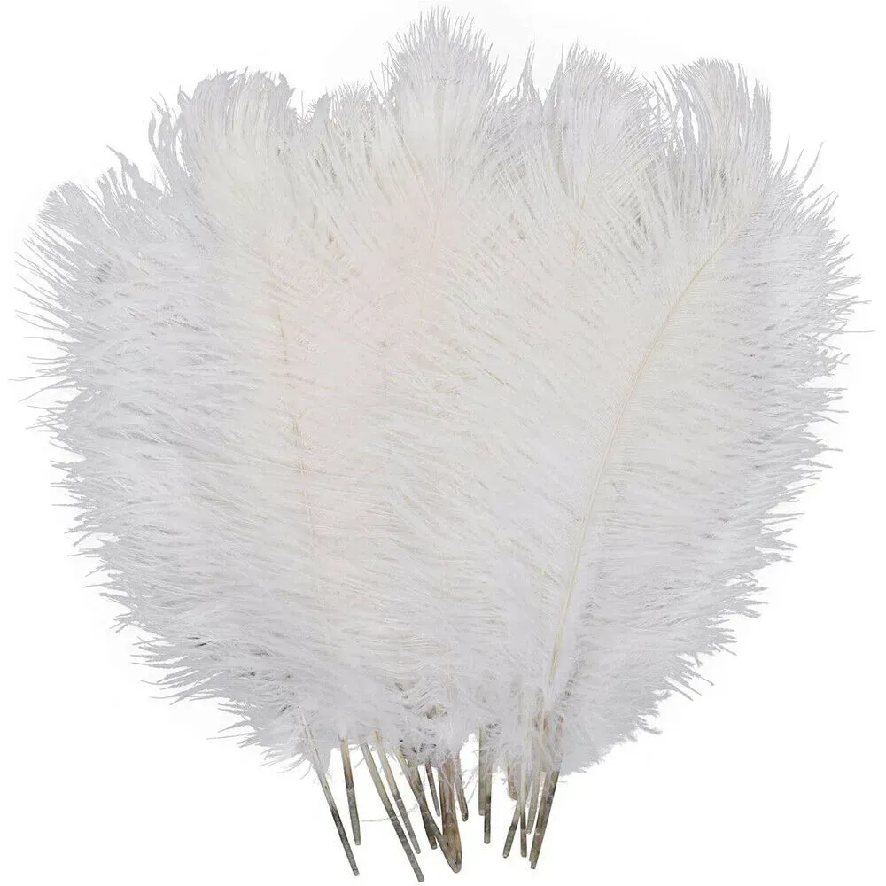 Wedding Table Centerpieces Decor Natural White Ostrich Feathers Plume Centerpiece for Party Decoration Props Wholesale
