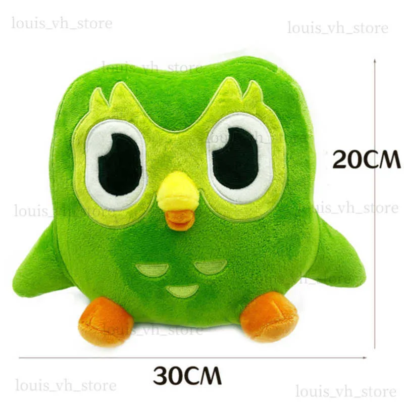 Poupées en peluche Vert Duo Owl Duolingo Owl Peluche Duolingo Peluche Poupée Peluche Owl Duolingo Owl Peluche Mascotte Peluche Owl Duo Figurine T230828