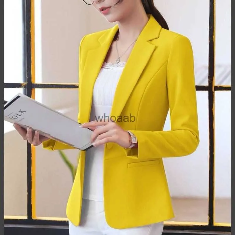 Blazers for Women Short Korean Spring Autumn Slim Long Sleeve Casual Suits All-Match Women's Suits Passar Blzer Plus Size Clothing HKD230825