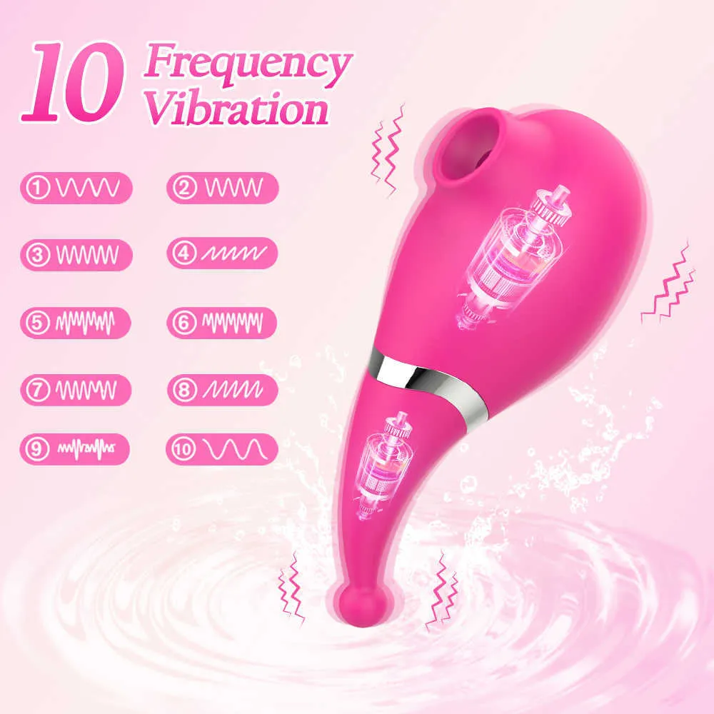 NXY Vibratörler 2 Arada 1 Sucking Vibratör Kadın Mastürbatör Klitoris Stimülatör Klitor Sucker Kadınlar Seks Oyuncakları Yetişkinler G Spot Masaj 230809