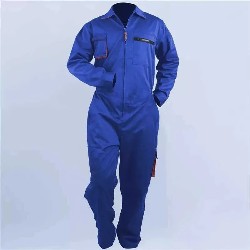 Uniforme de algodón 100% para hombre, ropa de trabajo, traje de soldadura,  chaqueta y pantalones, ropa resistente al desgaste, traje de trabajo para