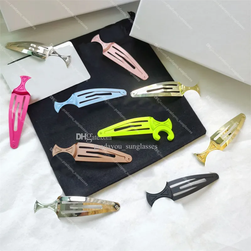 New Triumphal Arch Hair Clips Simple Candy Color BB Clip Temperament Side Clip Back Head Edge Hair Clip Barrettes Accessories