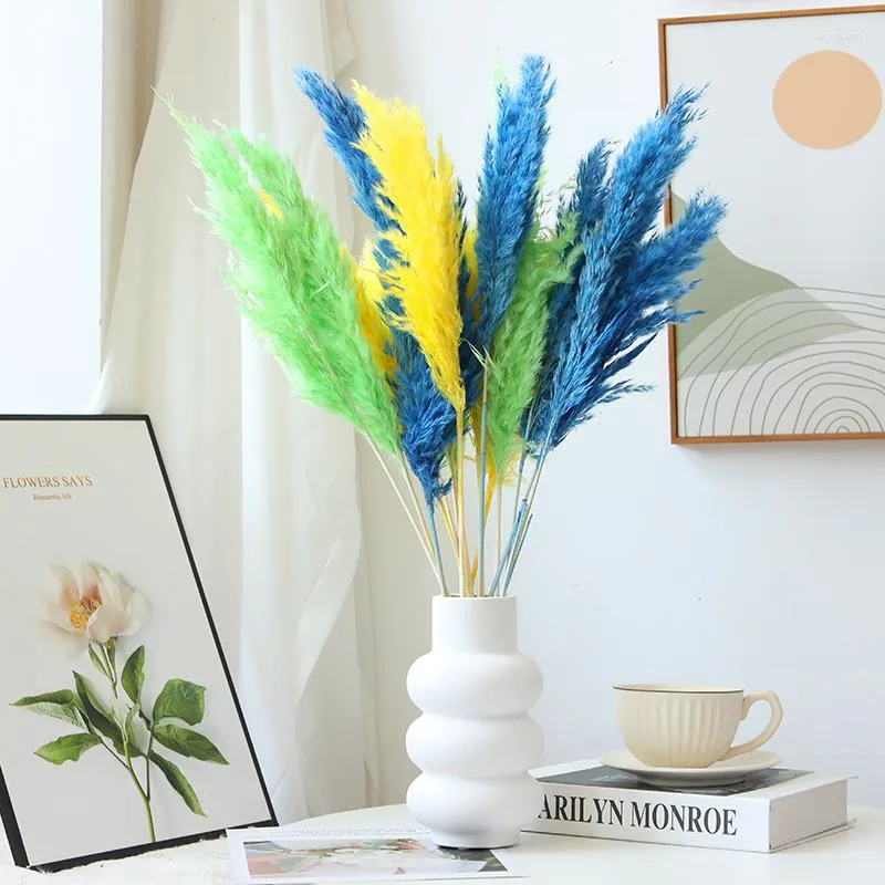 Decorative Flowers Dried Reeds Natural Plants Small Pampas Grass DIY Craft Bouquet Arrangement Wedding Party Decor Christmas For Home Table