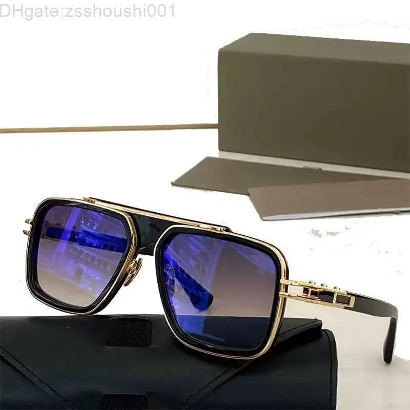 Designer zonnebril DITA GRAND LXN EVO 403 Metaal Minimalistisch Retro Mach Collectie Zonnebril Nieuw Design Metselwerk Db Eyewea Matsuda Eyewear Cut Edge Originele doos K1JJ