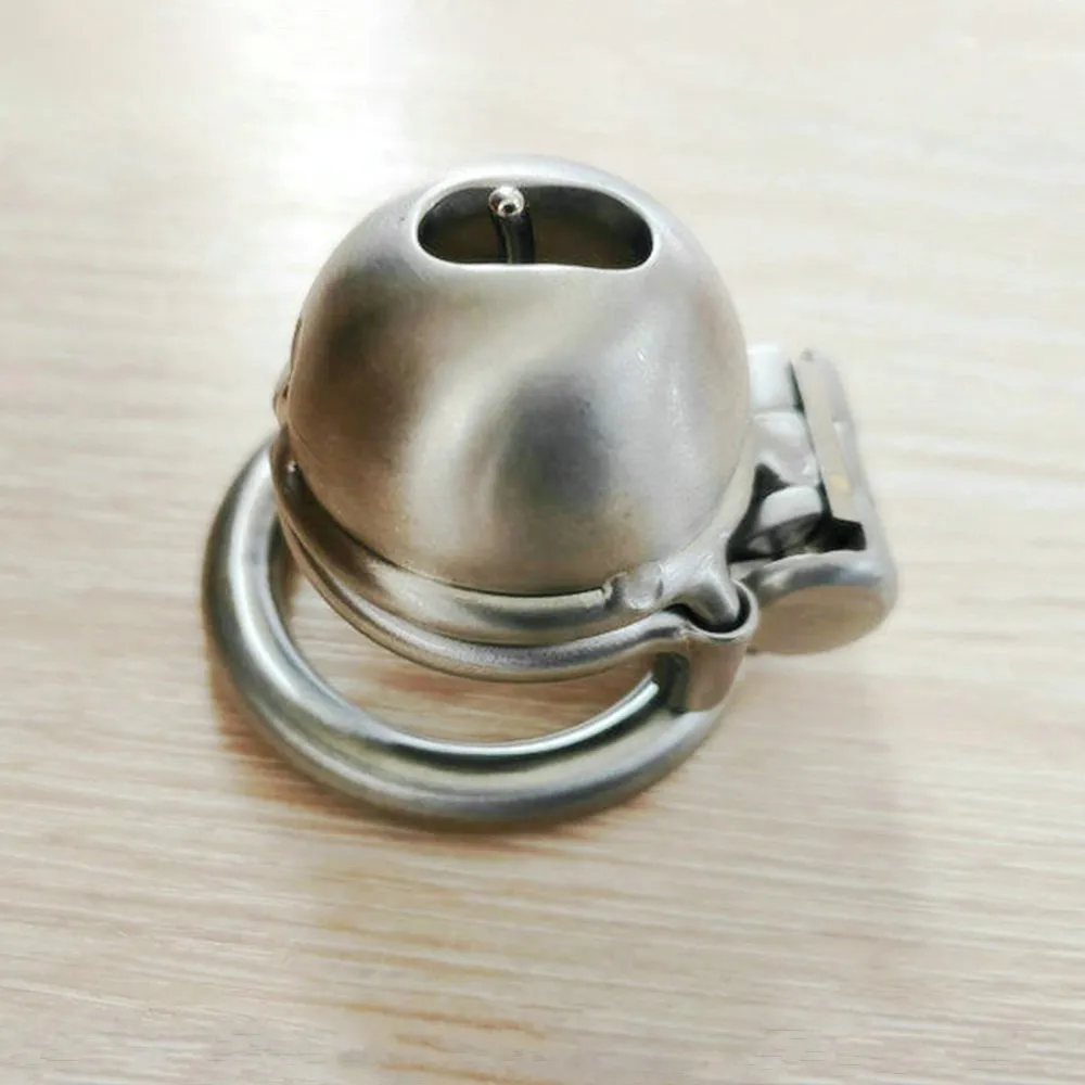 Stainless Steel Prince Albert Bird Lock Cage Chastity Device For Men