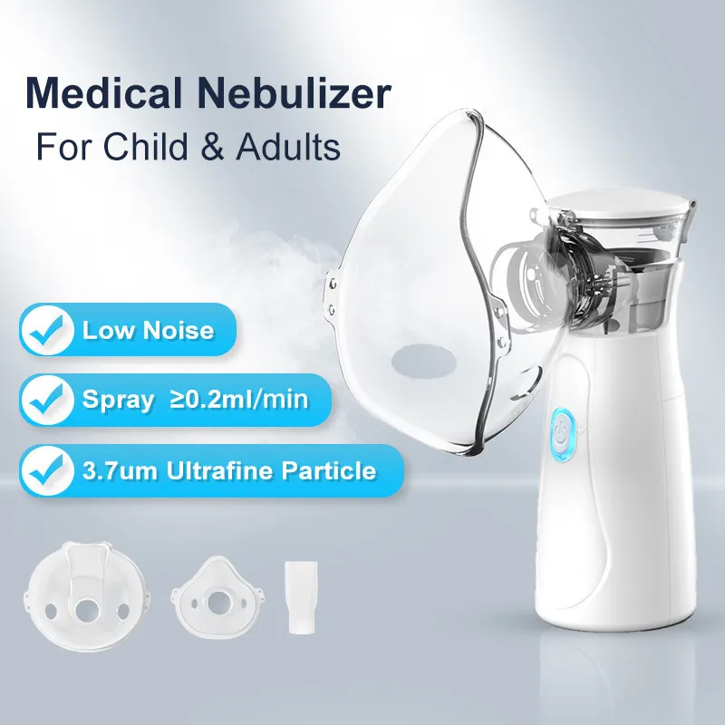 Ultrason-nebulizador de malla portátil para adulto, niño y bebé, Mini  humidificador de vapor silencioso, inhalador de salud, herramientas Nebul