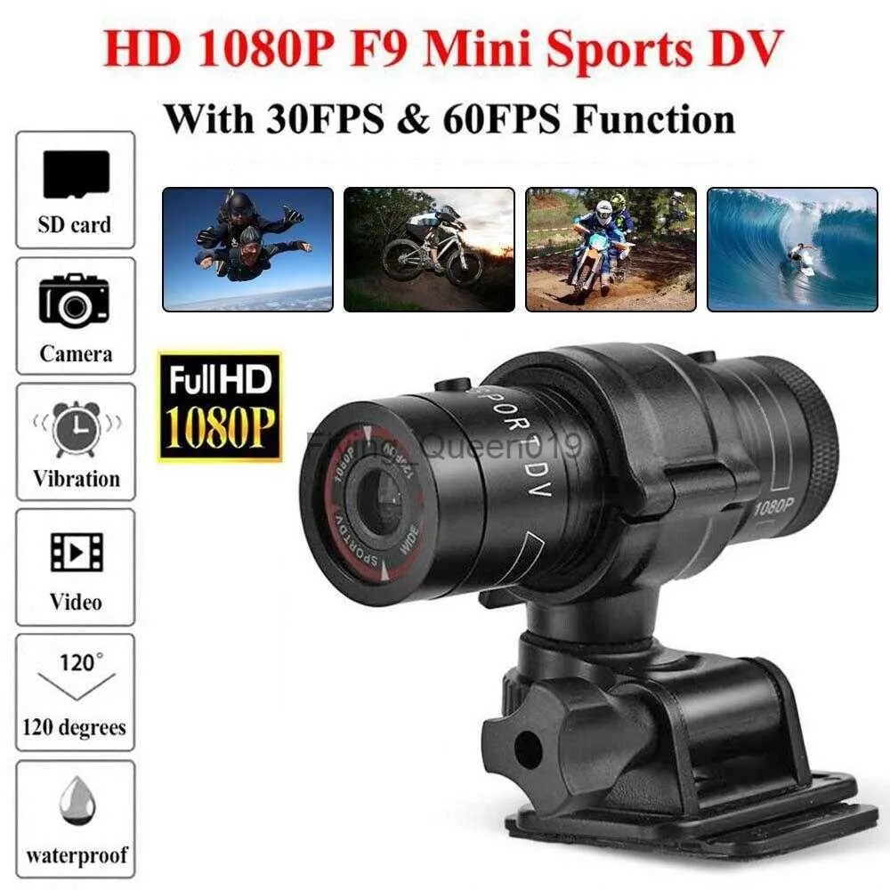 F9 Sports Camera Camcorder HD 1080p Mountain Bickecle Bicycle Motorcycle Action Action Camera Camera Video DV Video Recorder HKD230828