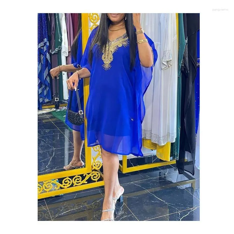 Ethnic Long Dress 32 Inches V-Neck Georgette Polyester Summer Moroccan  Theme Party Dress for Women from Dhgate Ethnic Clothing - price 191.27